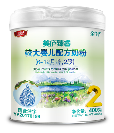游艇会yth臻睿较大婴儿配方奶粉400克2段